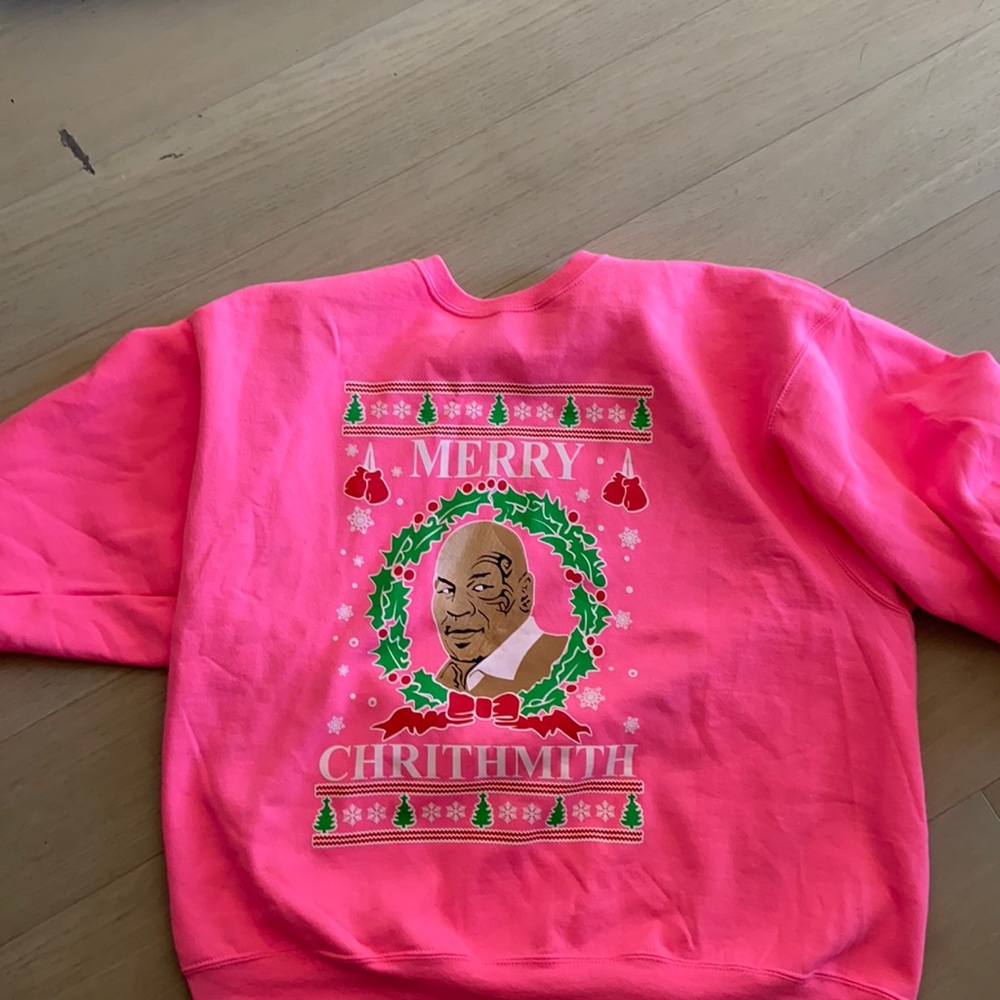 Beautiful hot pink sweatshirt.